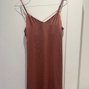 Pink Silk Maxi Dress